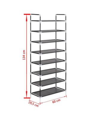 Shoe Rack Black Metal Large Minimalistic Shoe Rack