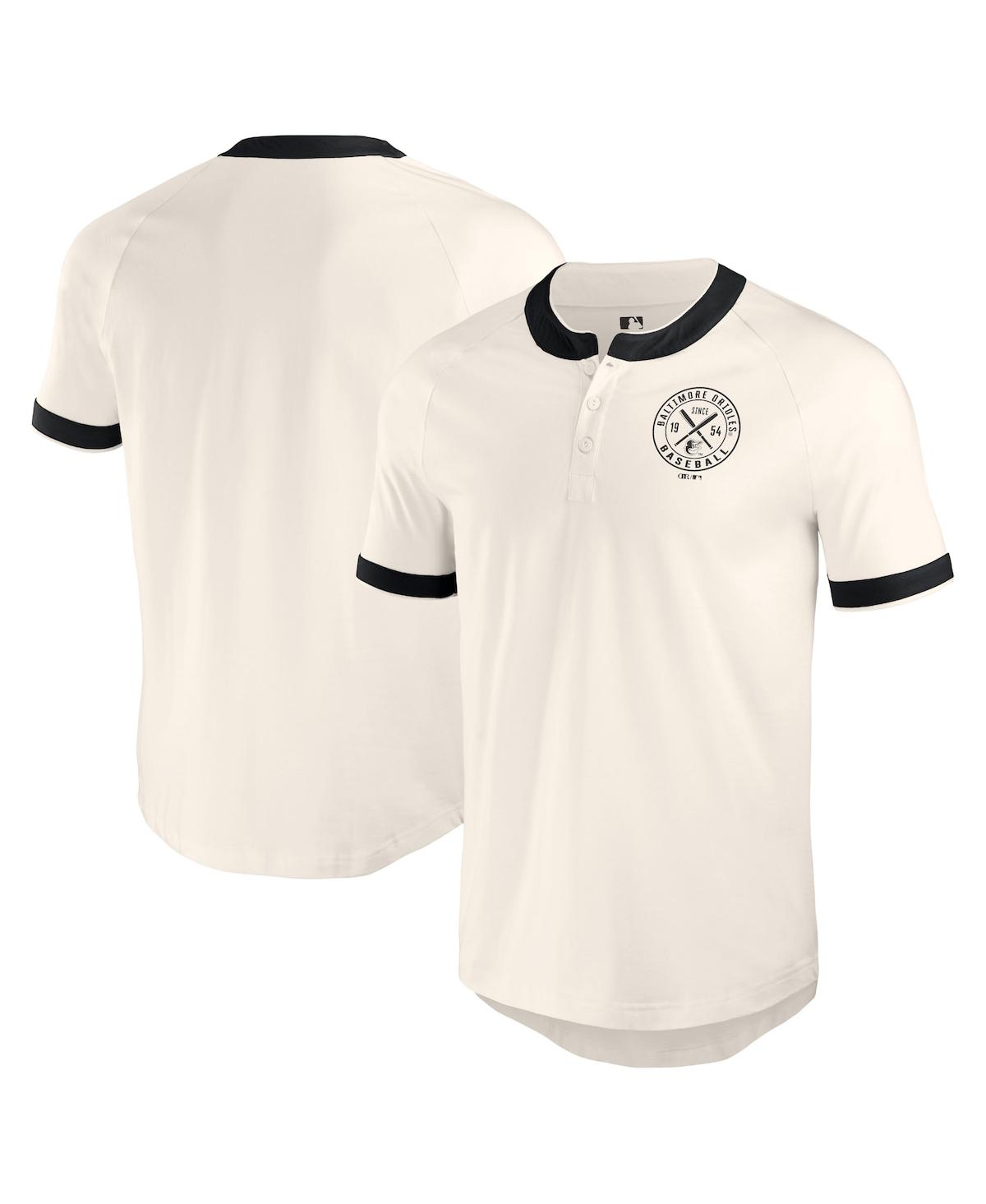 Fanatics Authentic Darius Rucker Men's Collection By Fanatics San Francisco Giants Henley Raglan T-shirt In White,black