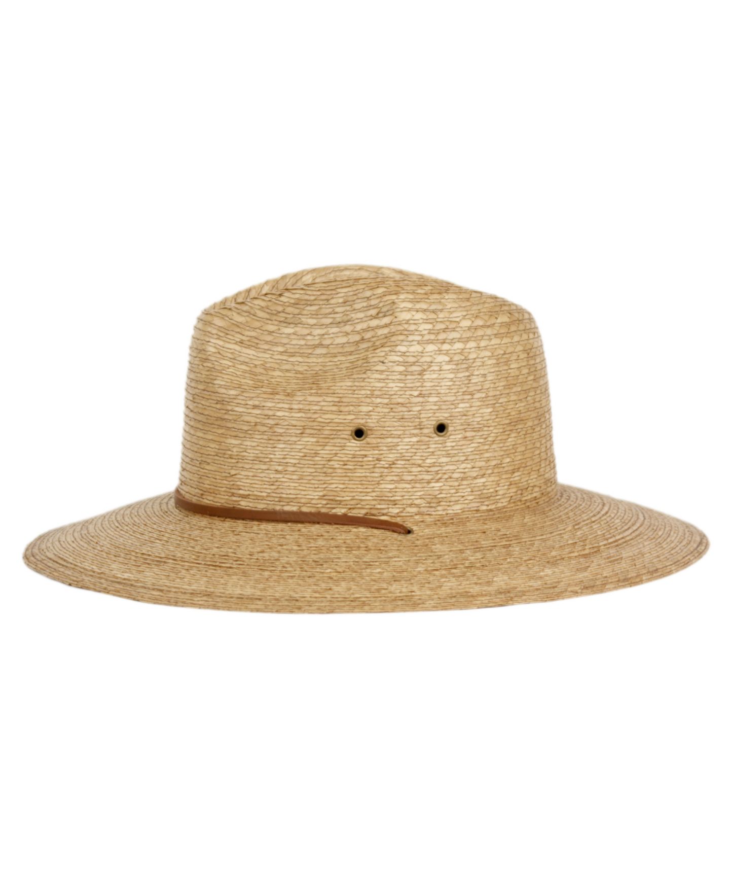 Женский головной убор Angela & William Palm Braid Wide Brim Panama Fedora Sun Hat with Chin Cord, цвет: Натуральный — фото 2
