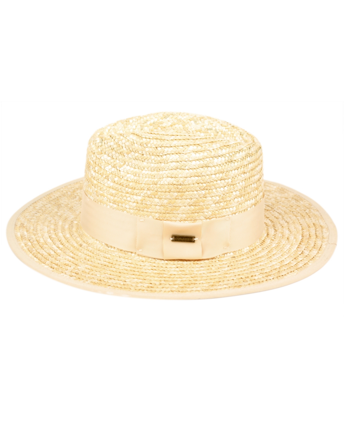 Angela & William Straw Panama Fedora Hat In Natural