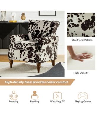 Avelina Wooden Armchair with Nailhead Trim