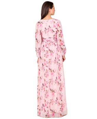 Women's Long Sleeve Print Dress