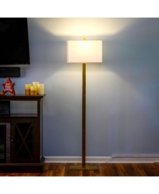 Stella 60" LED Standing Floor Lamp with Rectangular Shade