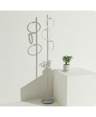 Saturn 66" LED Tree Floor Lamp with 3 Removeable Light Rings