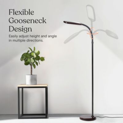 Litespan 53" Dimmable LED Reading Task Lamp with Height Adjustable Gooseneck