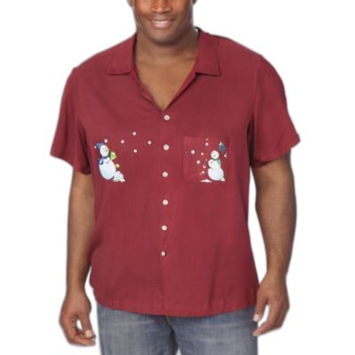 Big & Tall KS Island Printed Rayon Short-Sleeve Shirt