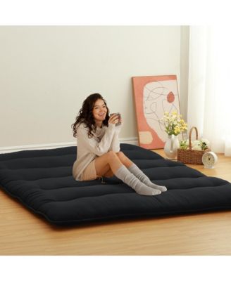 Futon Mattress Floor Mattress Pad Portable Dorm Sleeping Pad, Full Size