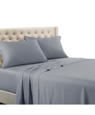 Easy Care Solid 650 Thread Count 4 Piece Sheet Set, Queen