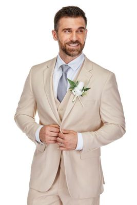 Men's 3-Piece Classic Fit Performance Stretch Suit