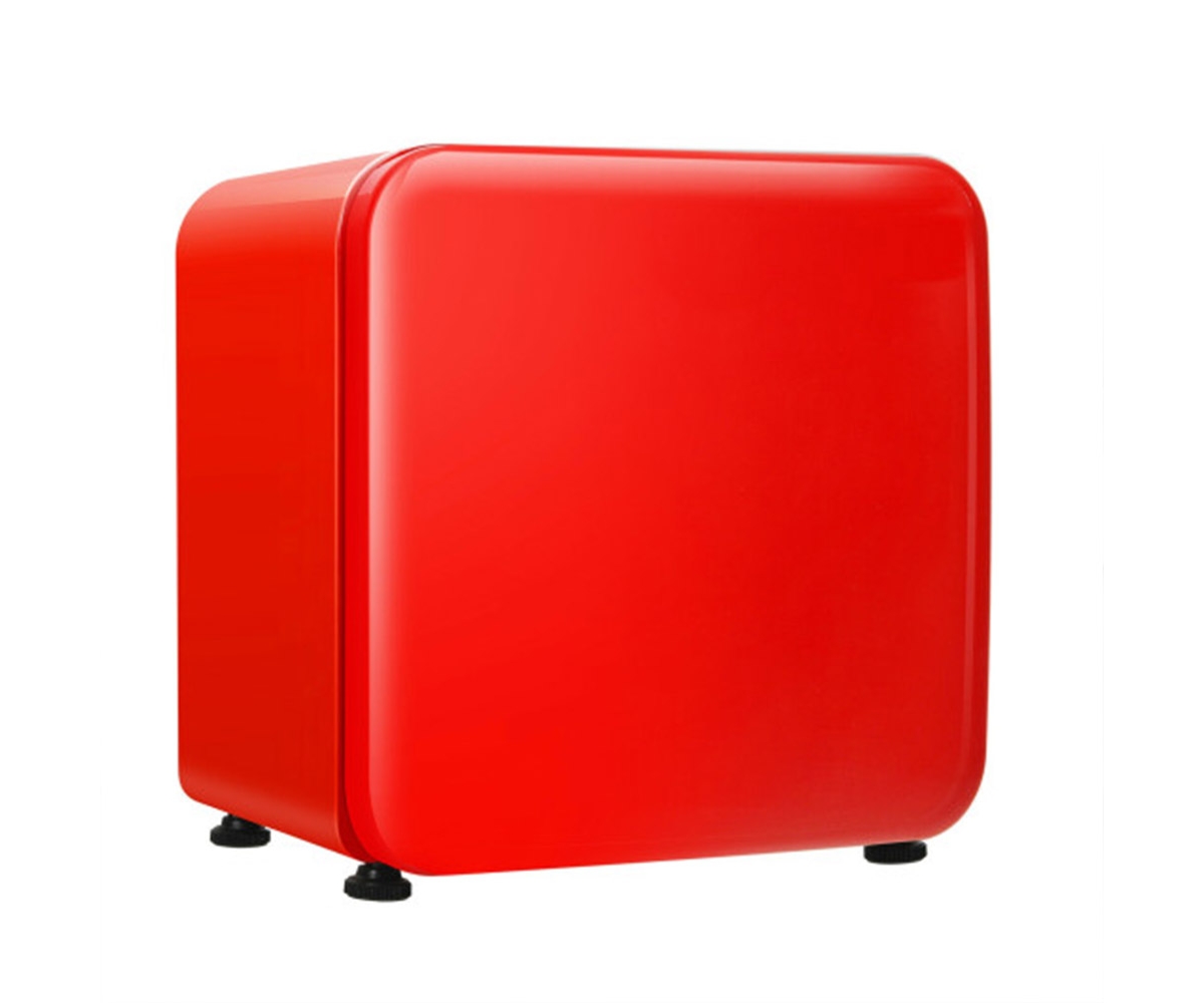 Slickblue 1.6 Cubic Feet Compact Refrigerator with Reversible Door- Red