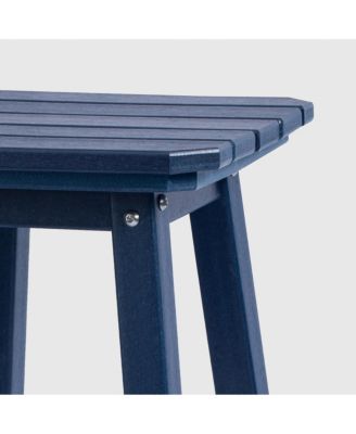 5 PC HDPE Outdoor Patio Dining Bar Table Set and Counter High Stools