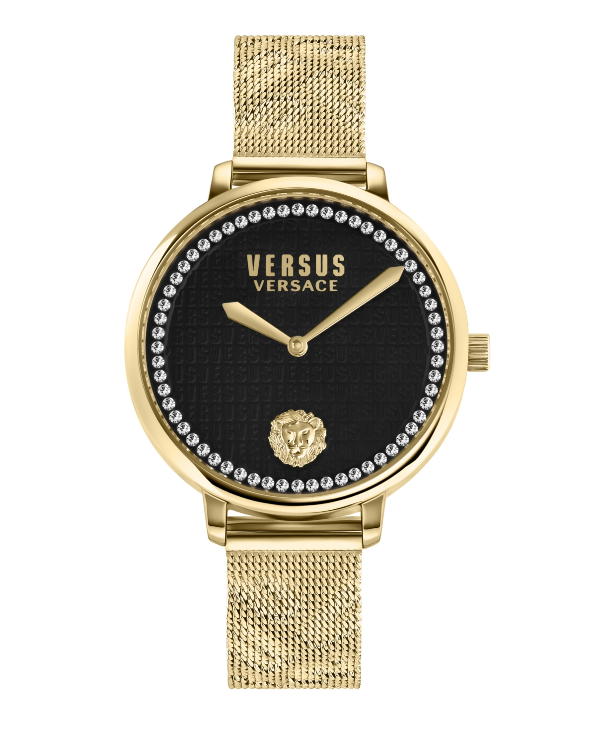 Shop Versus Women's La Villette Crystal Ip Yellow Gold Stainless Steel Watch 36mm