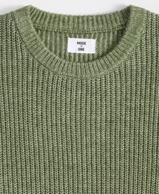 Men's Long-Sleeve Relaxed Crewneck Sweater, Created for Macy's