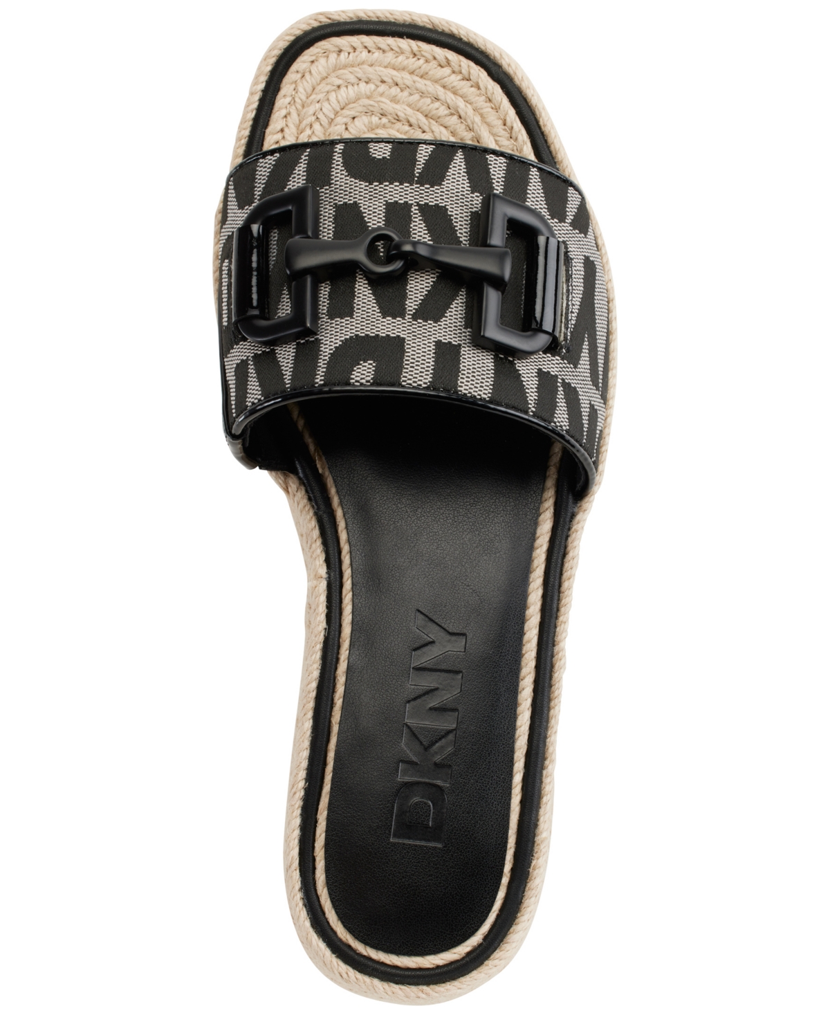 Dkny Women's Fiona Hardware Espadrille Platform Sandals - White
