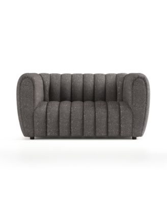 Lysander 63" Boucle Fabric Boho Loveseat