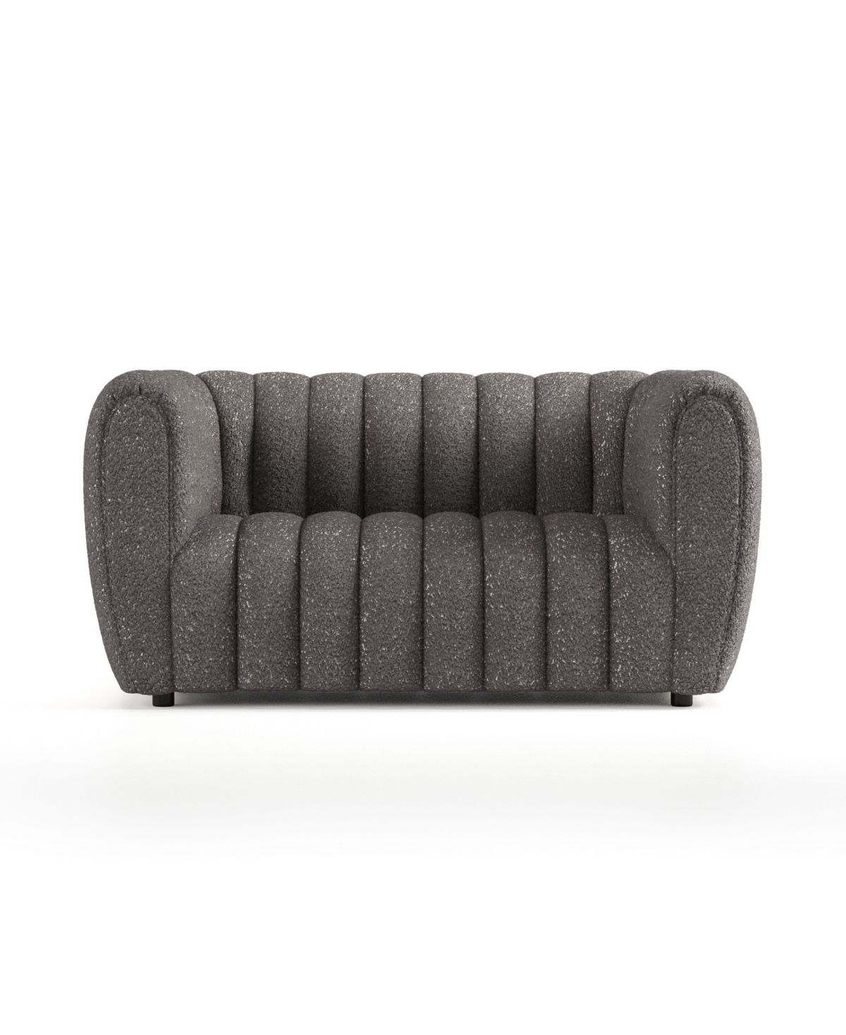 Lysander Boucle Fabric Boho Loveseat
