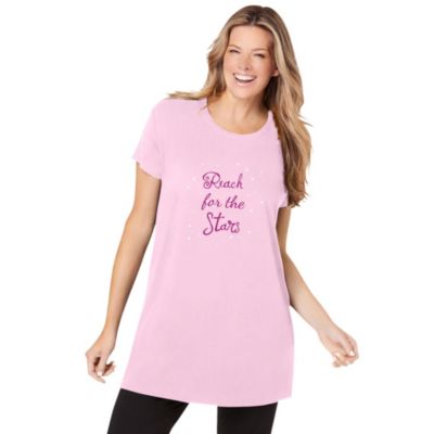 Women's Dreams and Co. Soft PJ Tunic Tee