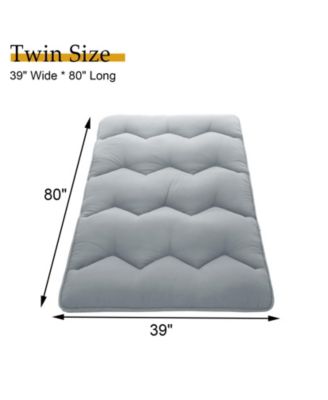 Futon Mattress Floor Mattress Pad Portable Dorm Sleeping Pad, Twin Size