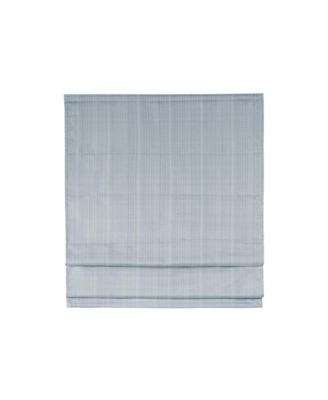 Basketweave Room Darkening Cordless Roman Shade, Single Panel for Bedroom, Thermal Insulated Window Blind Treatment for Living Room, Width 29 length 64 inches, Blue Window Panel