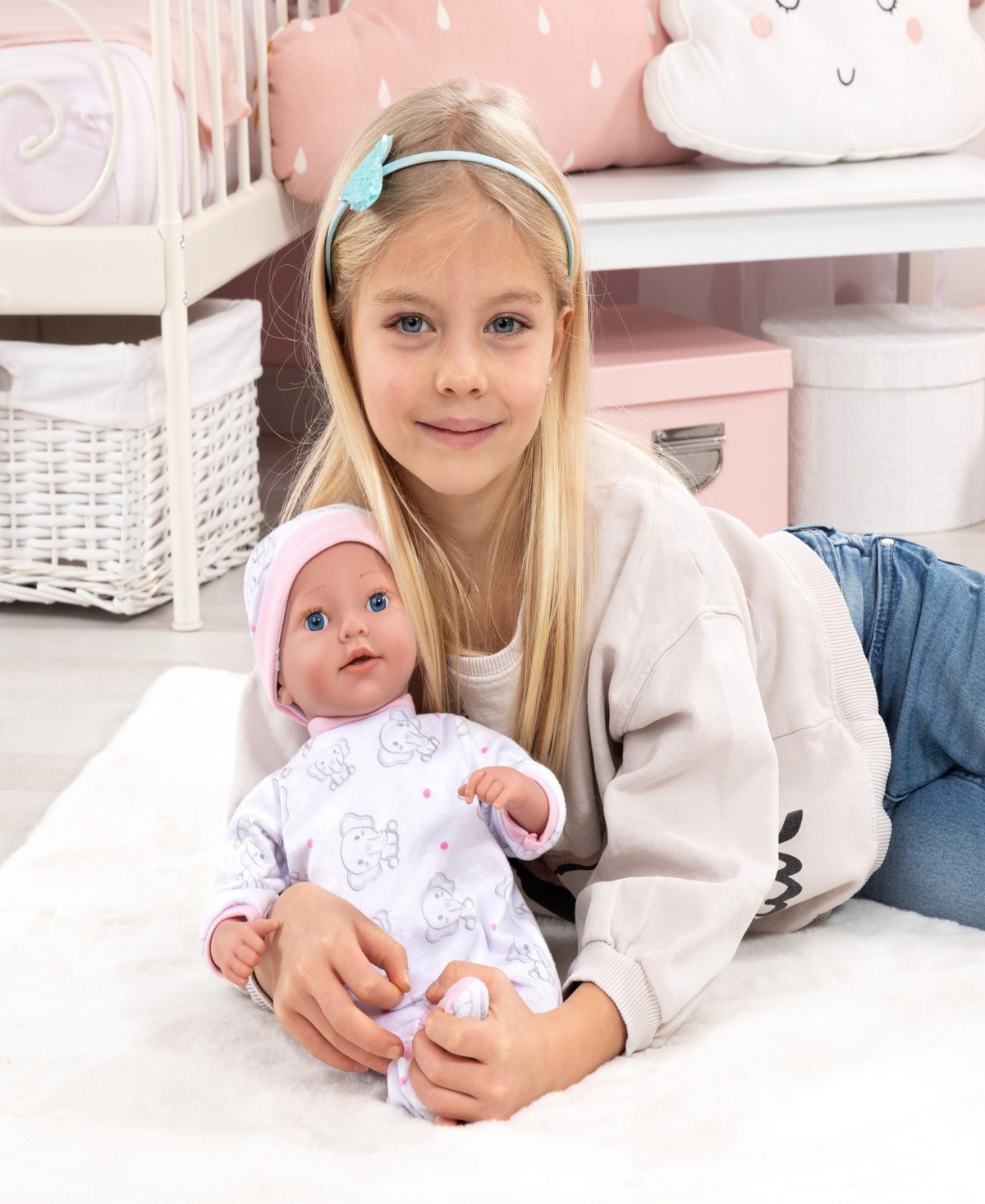 Bayer Design Reborn Baby Doll Set In Multi
