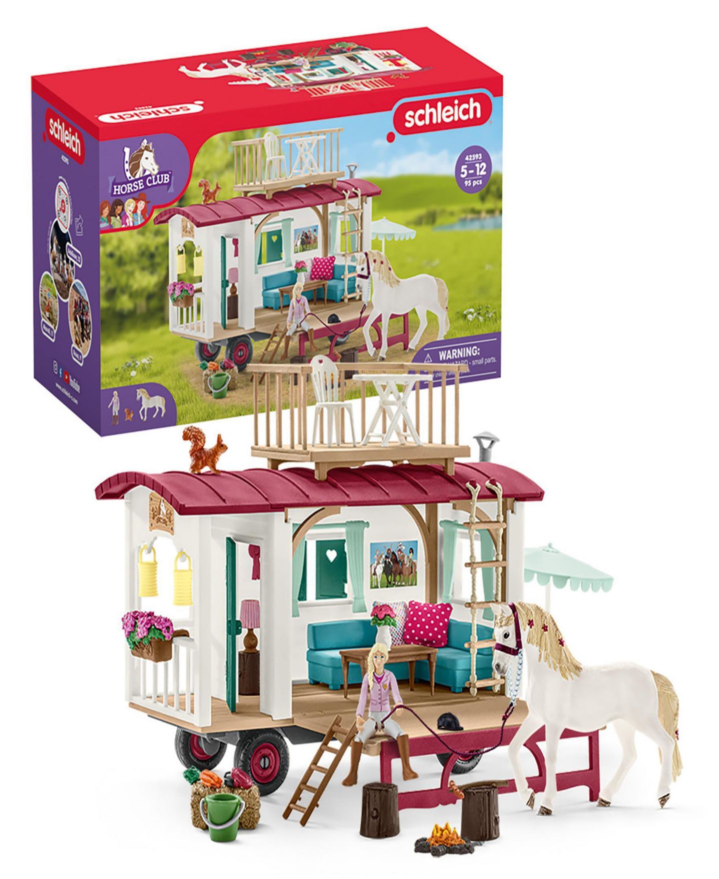 Детская игрушка Schleich Horse Club Caravan For Secret Club Meetings Playset — фото 2