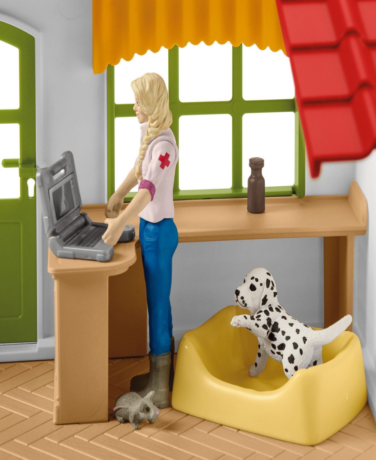 Детские фигурки Schleich Farm World Veterinarian Practice With Pets Playset — фото 8
