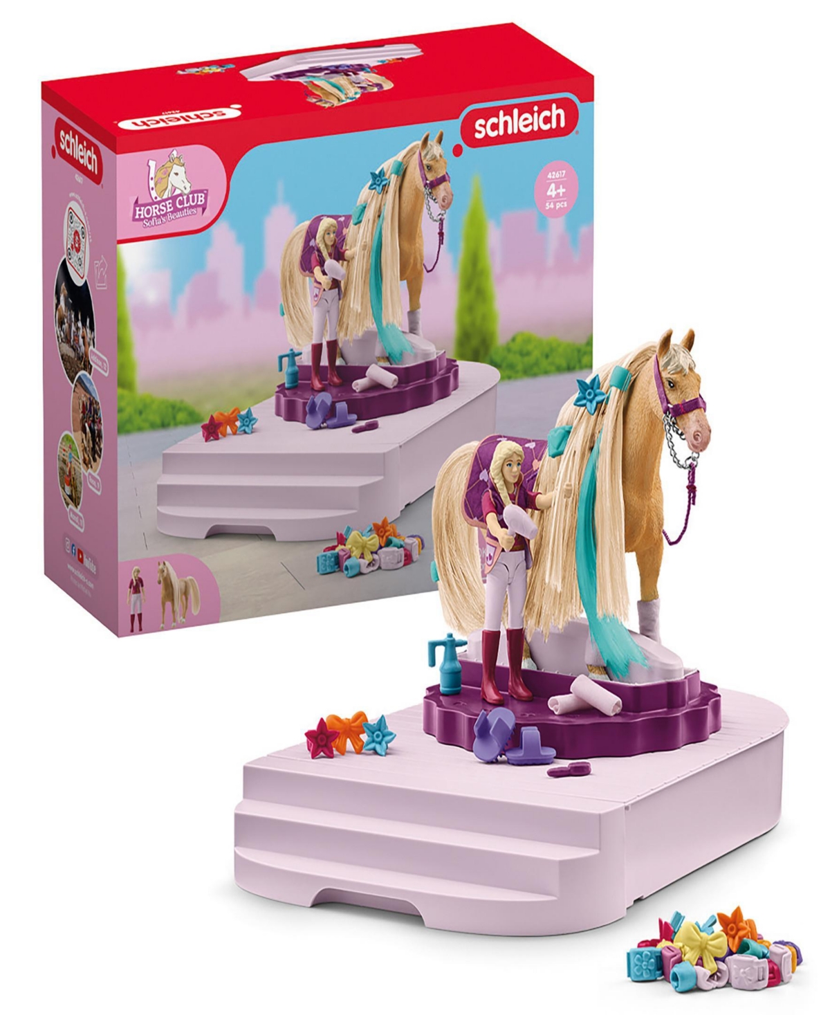 Schleich Sofia's Beauties Horse Grooming Station Playset In Multi