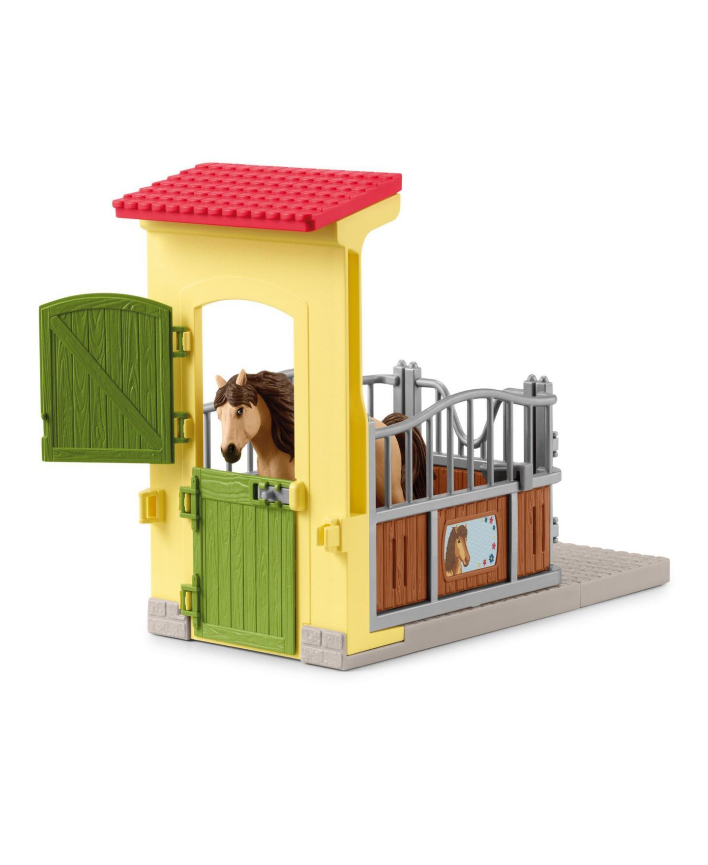 Детский игровой набор Schleich Farm World Iceland Pony Stallion Modular 19-Piece Playset, Ages 3+ — фото 4