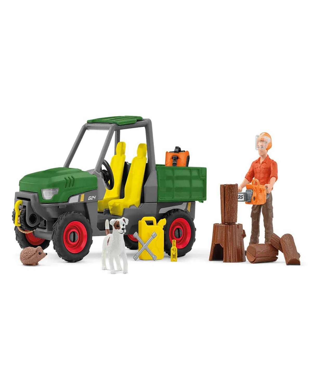 Schleich Farm World Working In The Forest Playset In Multi