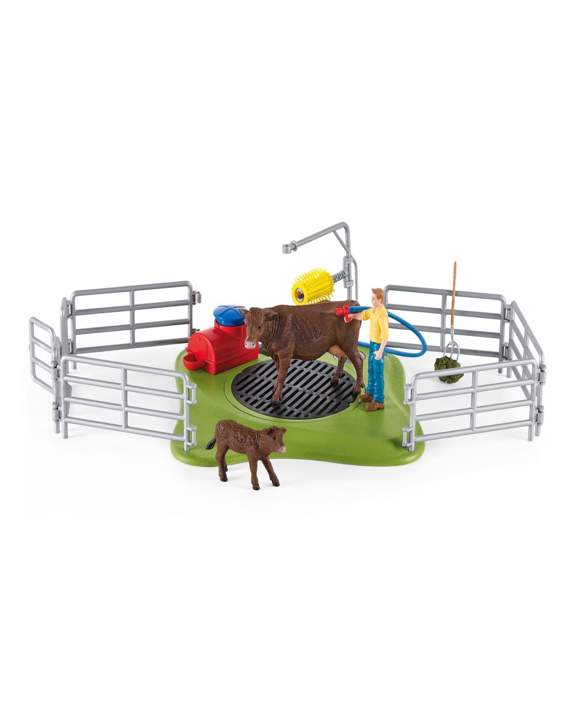 Schleich Farm World Happy Cow Wash Playset In Multi