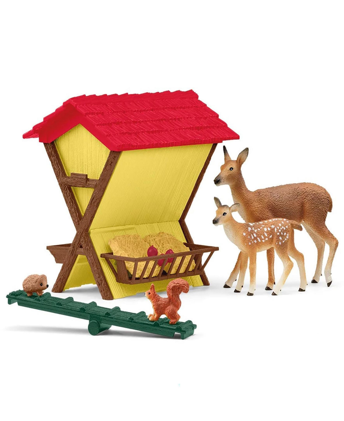 Schleich Farm World Feeding The Forest Animals Playset In Multi