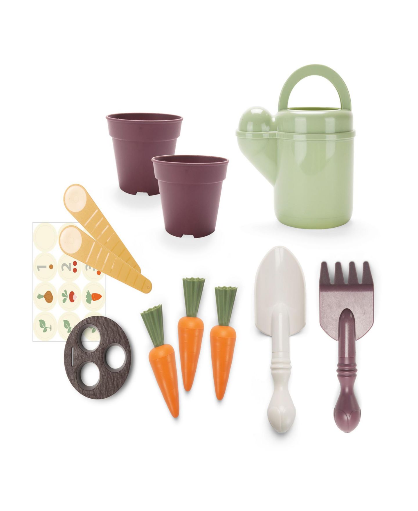 Детский игровой набор Dantoy Green Garden Planting 11-Piece Playset, Ages 2+ — фото 2
