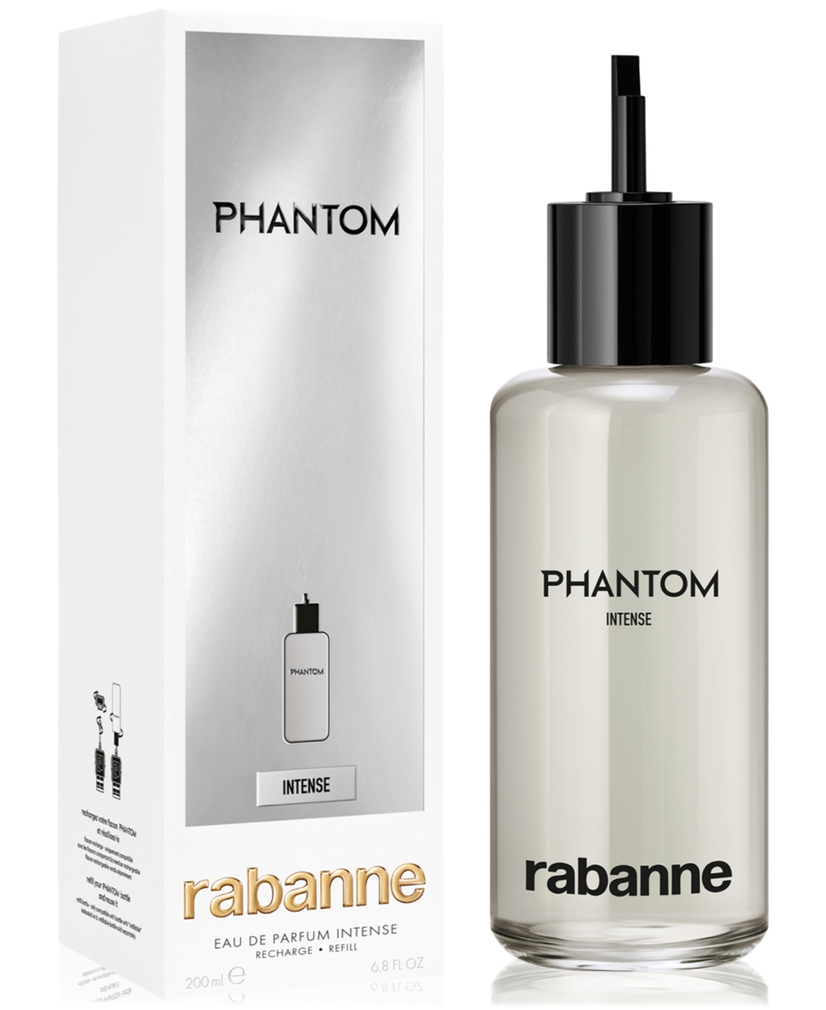 Rabanne Men's Phantom Eau de Parfum Intense Refill, 6.8 oz.