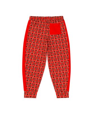 Boys Crewneck Sweatshirt and Jogger Pants Set - Red Multicolor