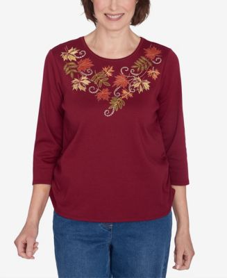 Top Lavorato A Maglia Alfred Dunner Classics Per Donna, Modello Popcorn, Nuovo Con Etichette