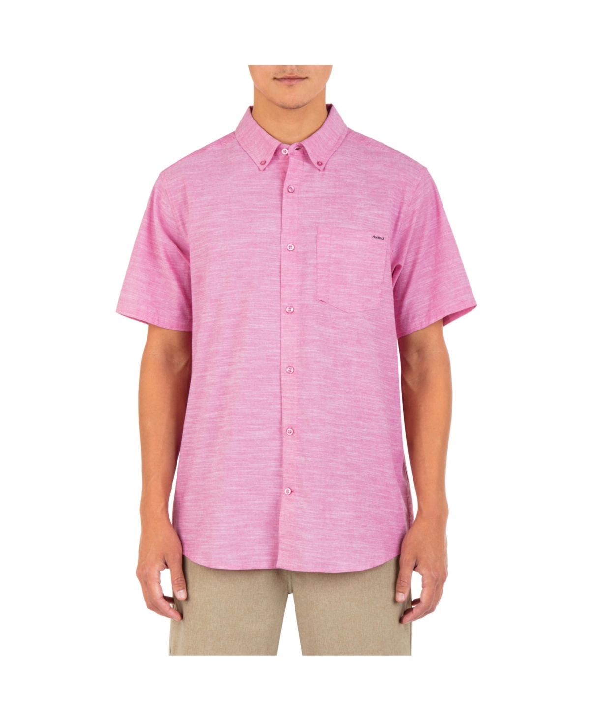 HURLEY MEN'S ONE AND ONLY STRETCH BUTTON-DOWN SHIRT 