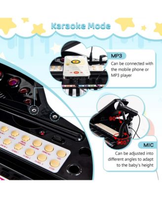 31 Keys Kids Piano Keyboard Toy Toddler Musical Instrument with Stool & Microphone