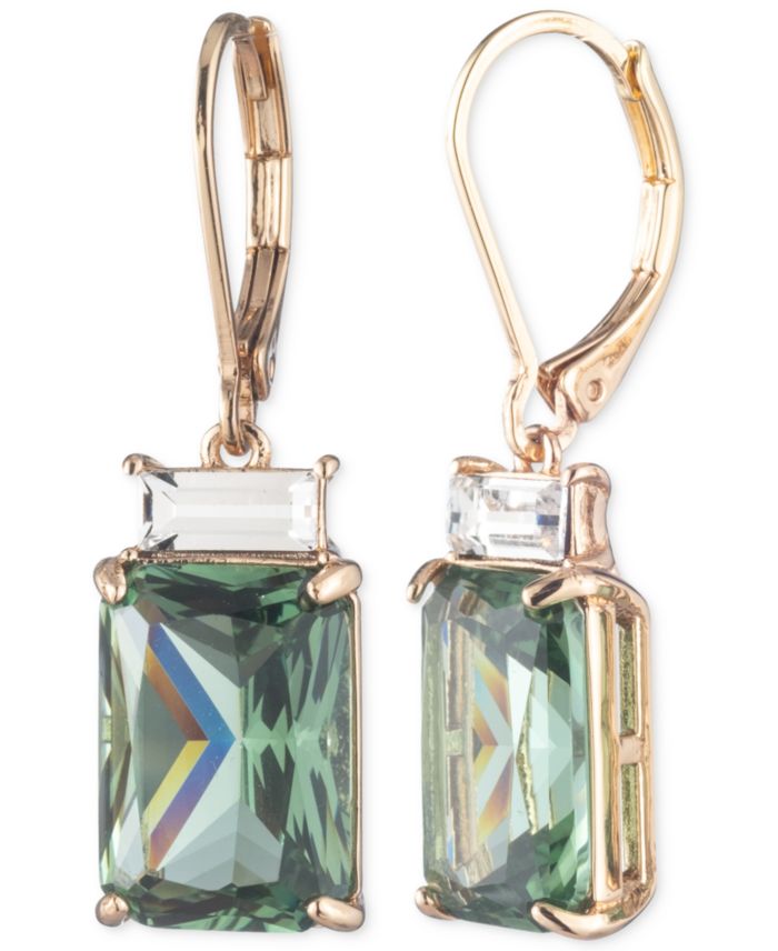 Lauren Ralph Lauren Gold-Tone Stone Drop Earrings