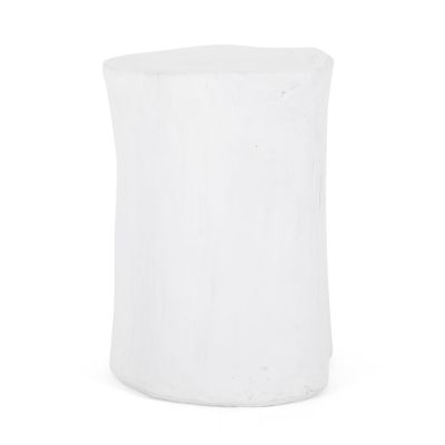 Streamdale Lightweight Concrete Side Table with Charming Tree Stump Design