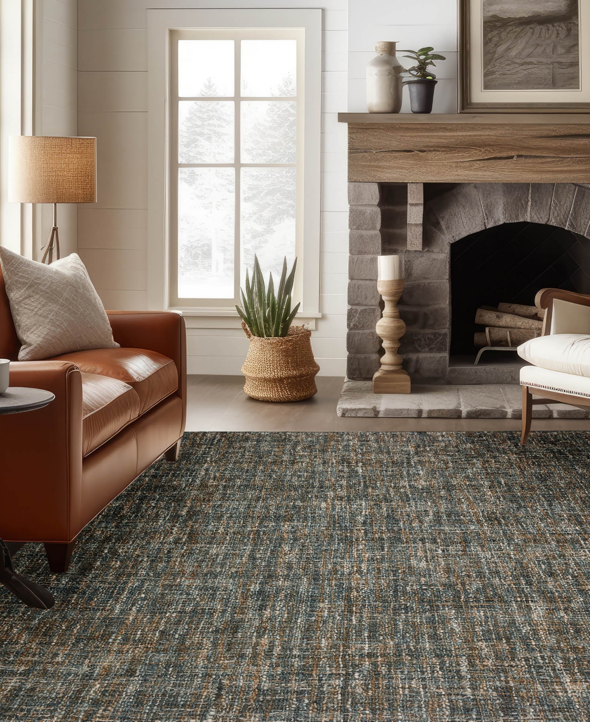 Dalyn Abruzzo Az1 5'x7'6" Area Rug In Gray