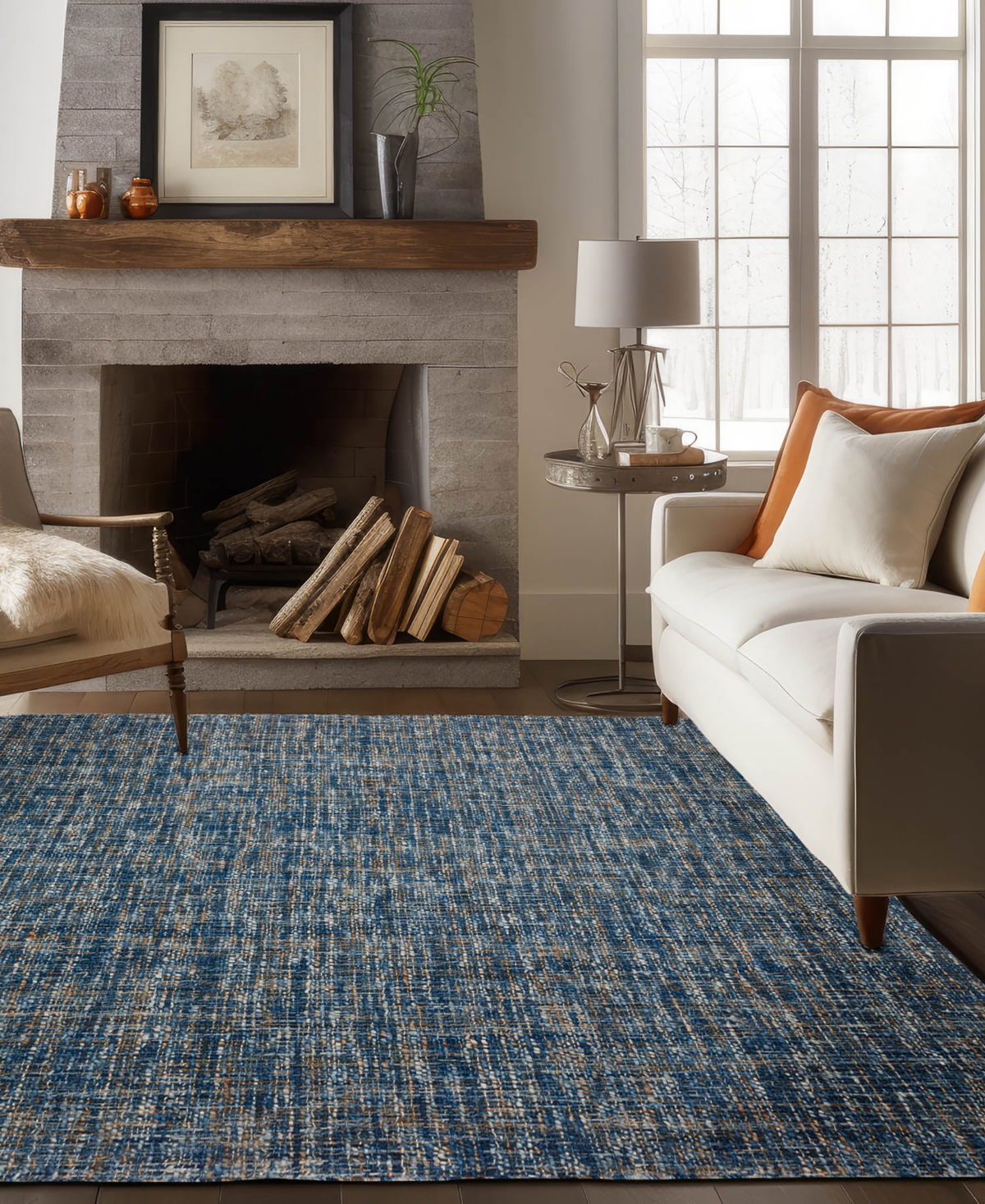 Dalyn Abruzzo Az1 8'x10' Area Rug In Blue