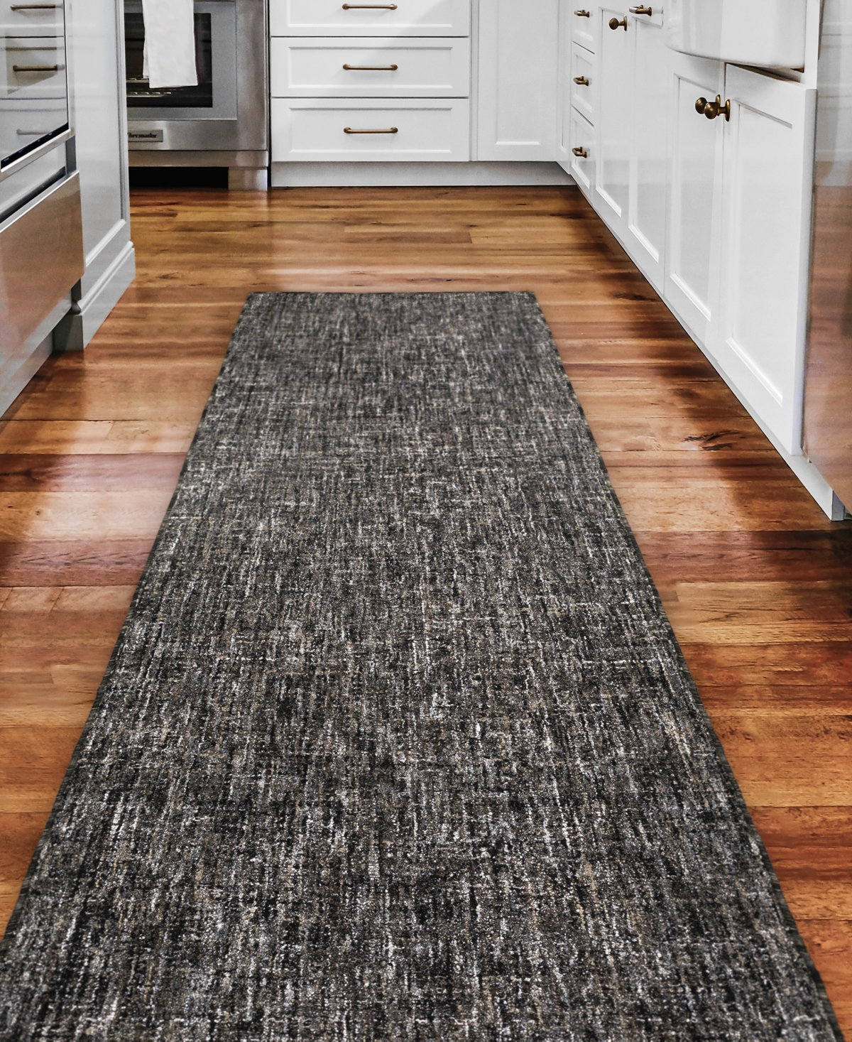 Dalyn Mateo Me1 2'3"x7'6" Runner Area Rug In Ebony