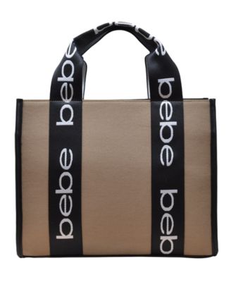 Bebe Hana Canvas Small Satchel Bag - Macy's