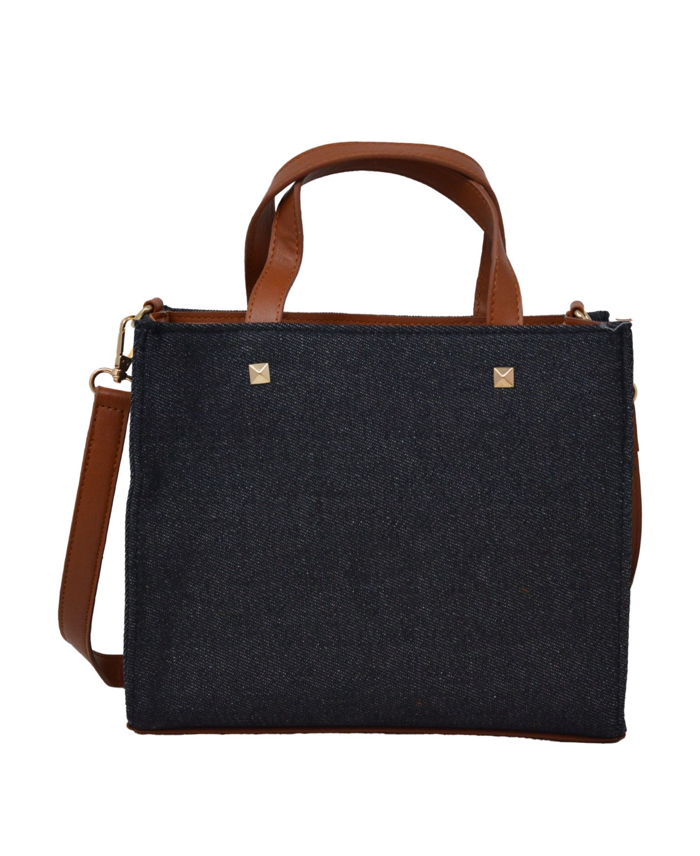 Женская сумка Bebe Rian Canvas Medium Satchel, цвет: Тёмный джинсовый — фото 3