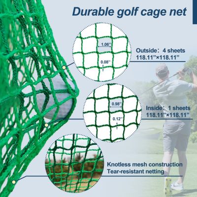 Streamdale 10x10 Golf Net Cage with Metal Frame