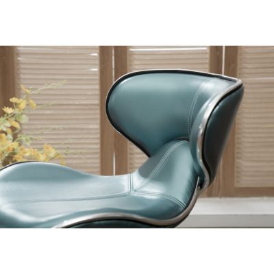 Streamdale Modern Faux Leather Air Lift Bar Stools (Set of 2