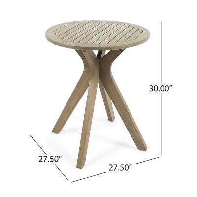 Exquisite Acacia Wood Bistro Table for Sophisticated Outdoor Dining