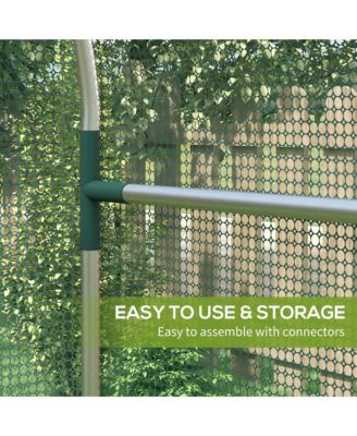 Walk-in Plant Cage with Steel Frame for Garden Protection from Animals