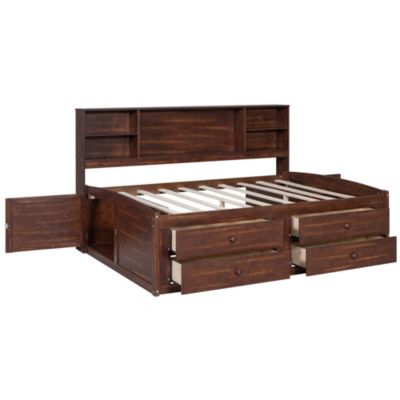Wooden Captain's Bed with Storage