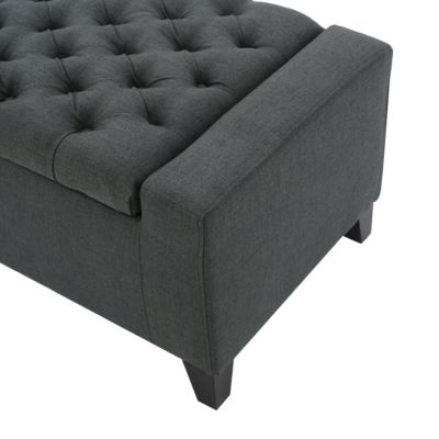 Stylish Storage Ottoman with Tufted Top